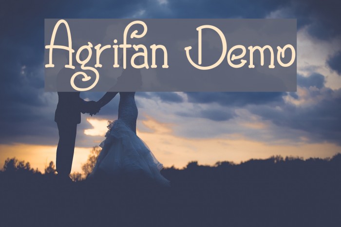 Agrifan Demo Font examples