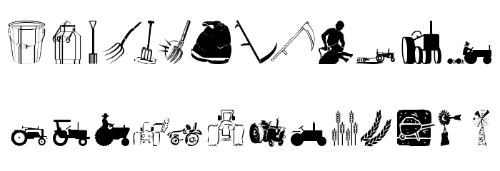 AgroFont Font LOWERCASE
