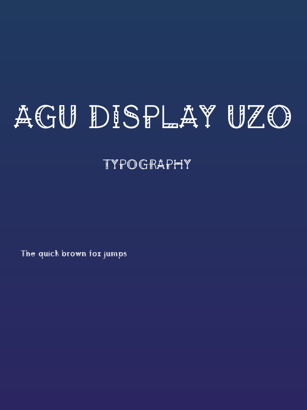 Agu Display Uzo Poster