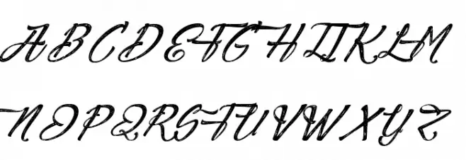Agua deJamaica-Italic 字体 大写