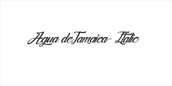 Agua deJamaica-Italic Logo