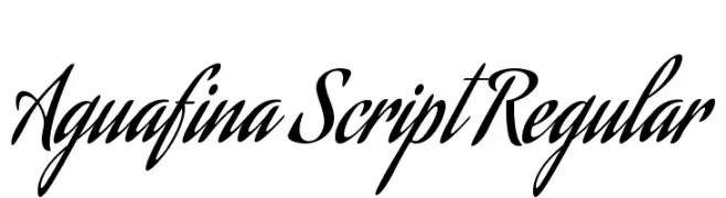 Aguafina Script Regular  Frei Schriftart Herunterladen