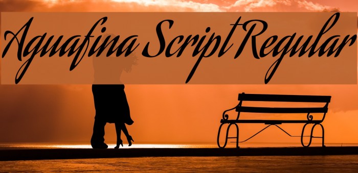Aguafina Script Regular Font examples