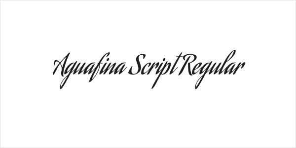 Aguafina Script Regular Logo