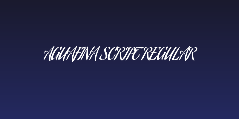Aguafina Script Regular Social Header
