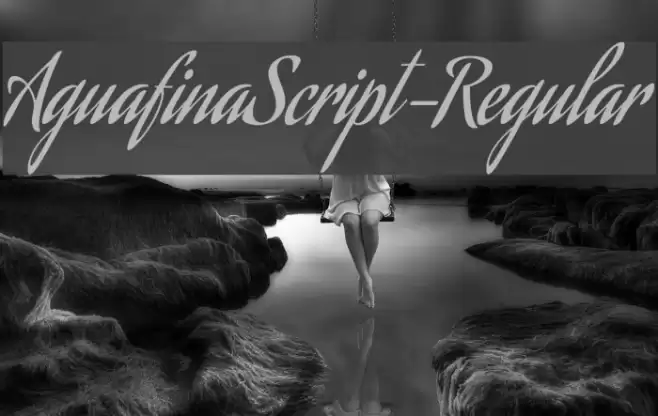 AguafinaScript-Regular Font examples