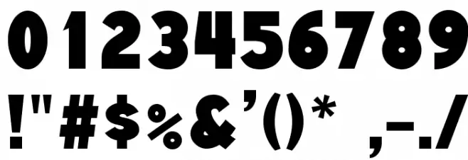 Aguardiente Font OTHER CHARS