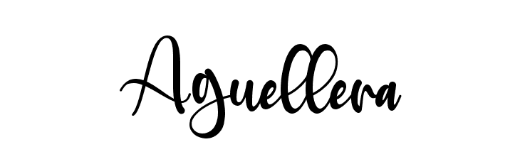 Aguellera  フリーフォントのダウンロード