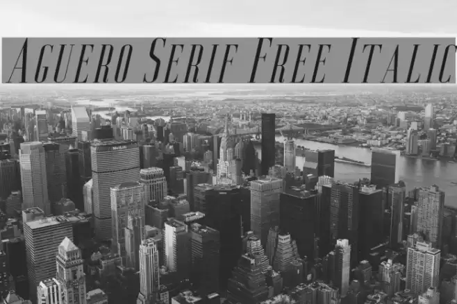 Aguero Serif Free Italic Font examples