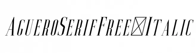 AgueroSerifFree-Italic  Descarca Fonturi Gratis
