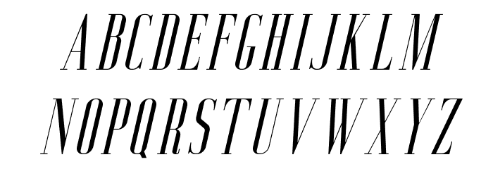 AgueroSerifFree-Italic Font LOWERCASE
