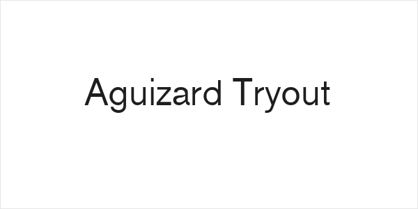 Aguizard Tryout Logo