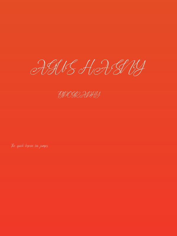 Agus Hasny Poster
