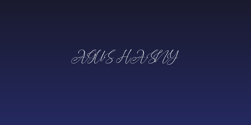 Agus Hasny Social Header