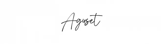 Aguset  Frei Schriftart Herunterladen