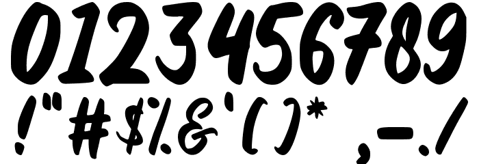 Agusta Font OTHER CHARS