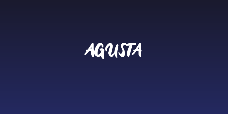 Agusta Social Header