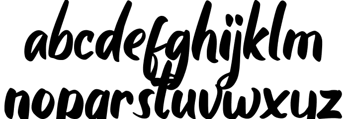 Agusta Font LOWERCASE