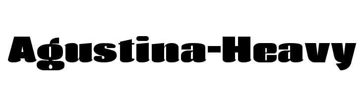 Agustina-Heavy  フリーフォントのダウンロード
