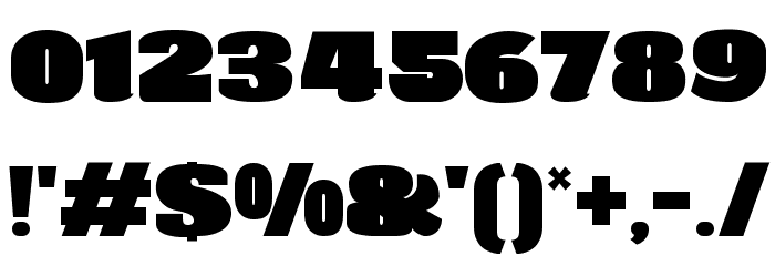 Agustina-Heavy Font OTHER CHARS
