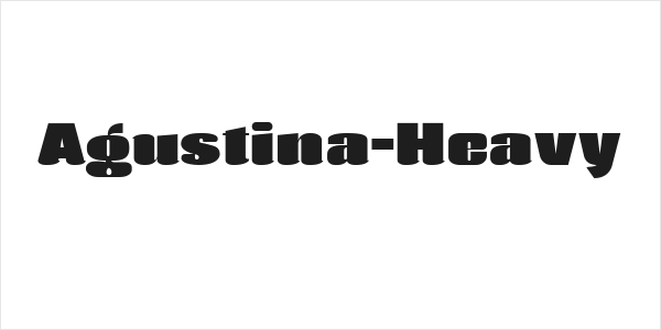Agustina-Heavy Logo