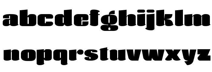 Agustina-Heavy Font LOWERCASE