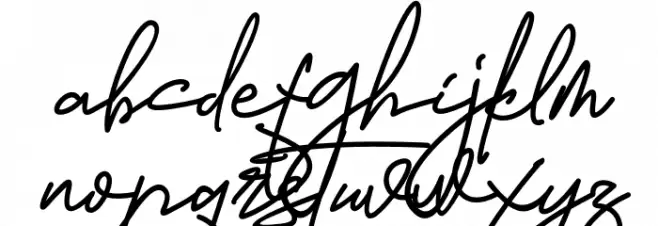 Agustina Signature Caratteri MINUSCOLO