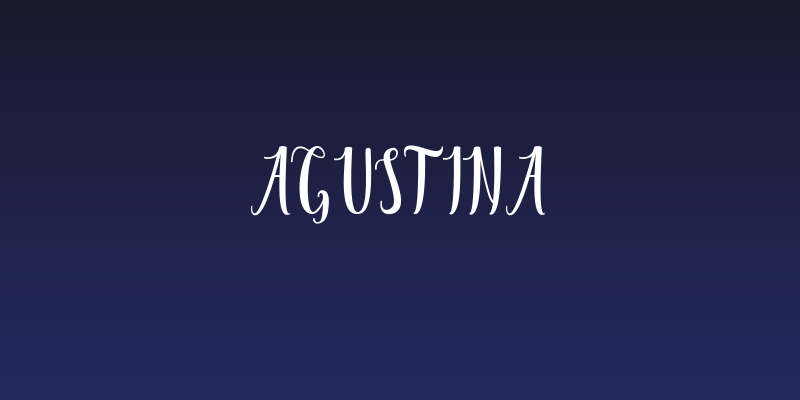 Agustina Social Header
