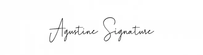 Agustine Signature  les polices de caractères gratuit tlcharger