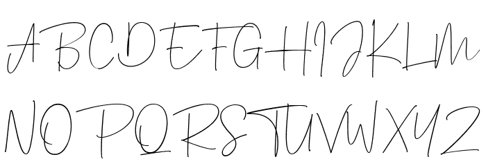 Agustine Signature Caratteri MAIUSCOLE