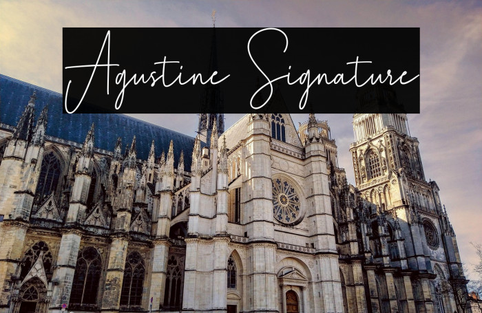 Agustine Signature Example 1
