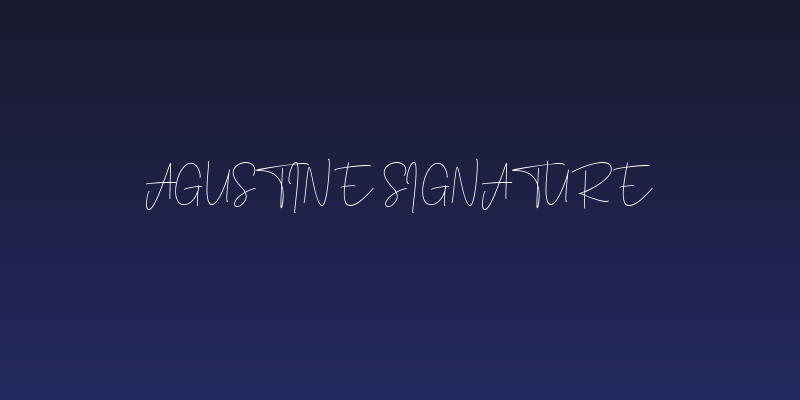Agustine Signature Social Header