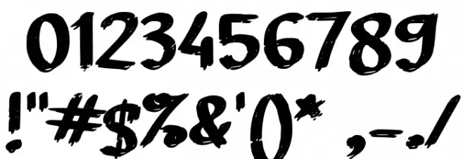 Agustus Merdeka フォント その他の文字