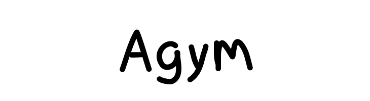 Agym  Frei Schriftart Herunterladen