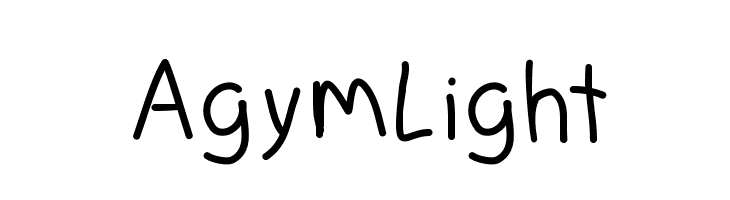 AgymLight Font