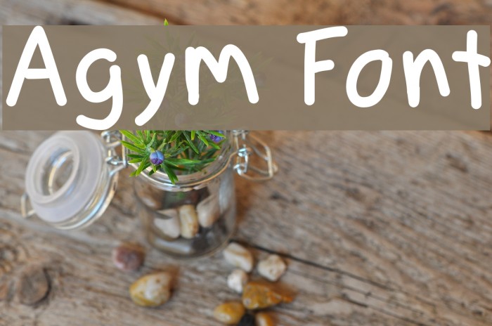 Agym Font examples