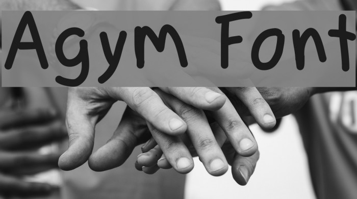 Agym Font examples