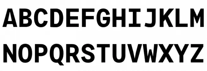 Agyx Mono Bold Schriftart Groß
