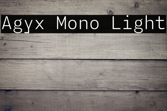 Agyx Mono Light Example 3