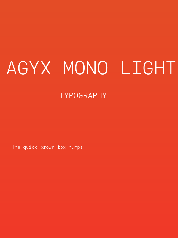 Agyx Mono Light Poster