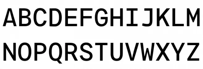 Agyx Mono Medium 字体 大写