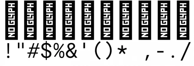 Agyx Mono Regular Font OTHER CHARS