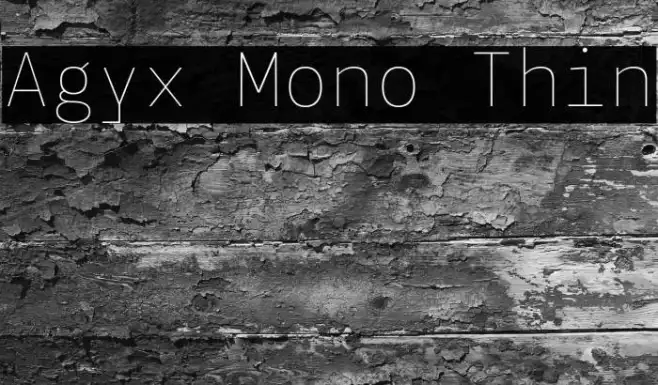 Agyx Mono Thin Example 3
