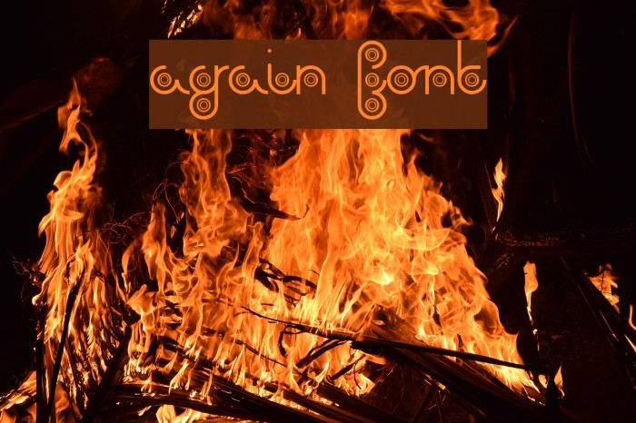 again Font examples