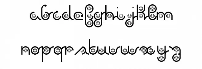 again Schriftart Kleinbuchstaben