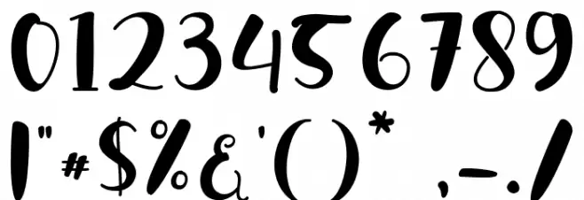 agiamary Font OTHER CHARS