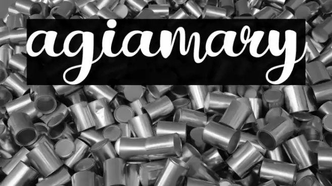 agiamary Font examples