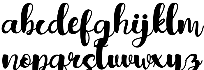 agiamary Font LOWERCASE