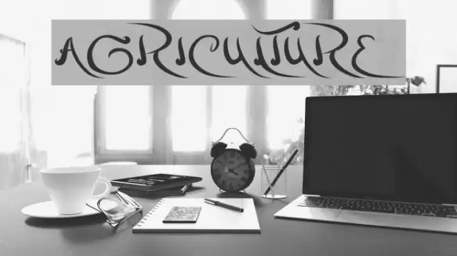 agriculture Font examples