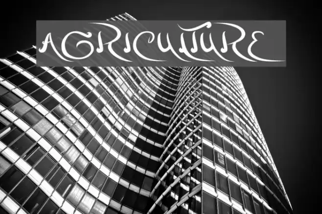 agriculture Font examples